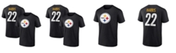 Fanatics Men's Najee Harris Black Pittsburgh Steelers Player Icon T-shirt